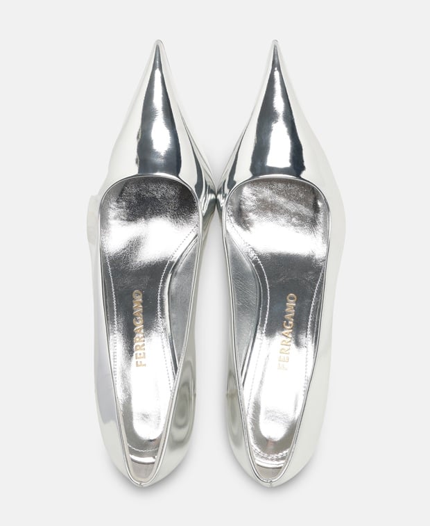 Salvatore Ferragamo Argento Pumps Silver