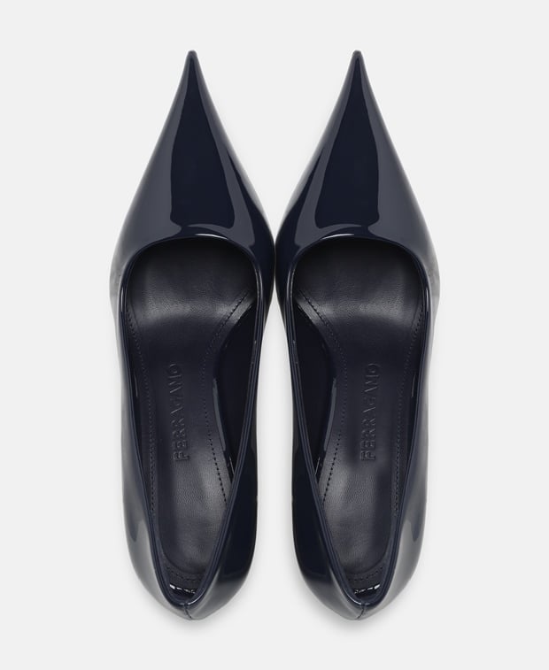 Salvatore Ferragamo Viola Wedge pumps Blue