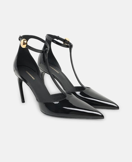 Salvatore Ferragamo Odette Ankle strap pump Black