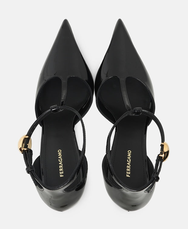 Salvatore Ferragamo Odette Ankle strap pump Black