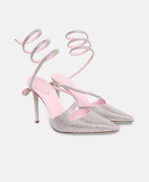 Rene Caovilla Cleo Slingback pumps Light Pink