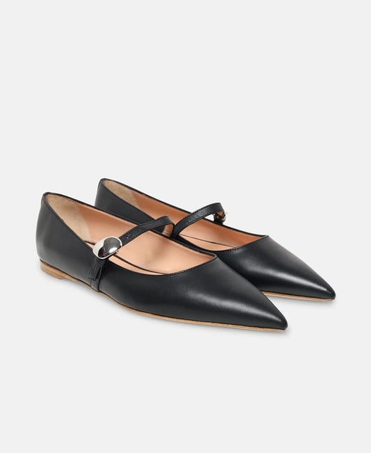 Rupert Sanderson Innis Ballerina flat with straps Black