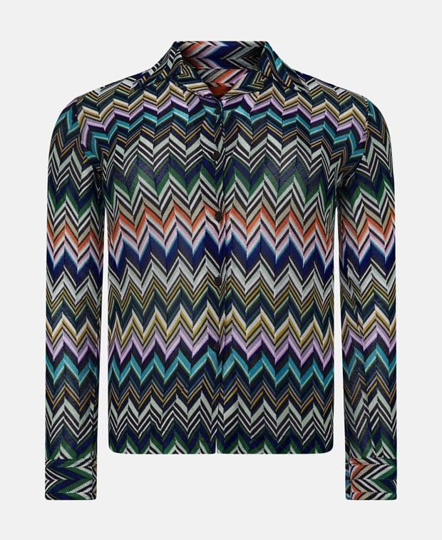 Missoni Long-sleeved blouse Petrol
