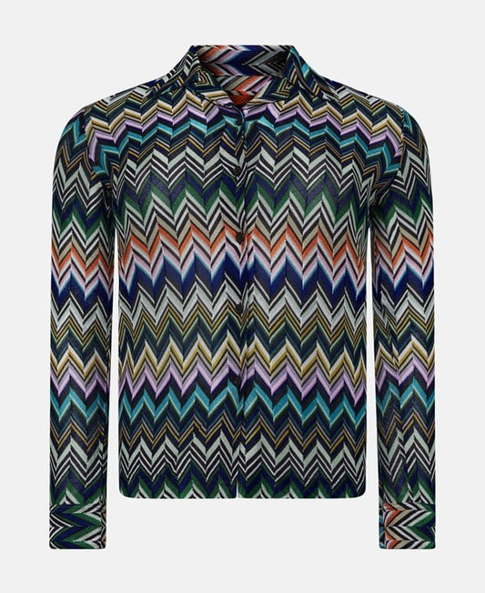 Missoni Long-sleeved blouse Petrol