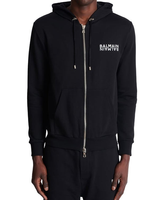 Balmain Hooded sweat jacket