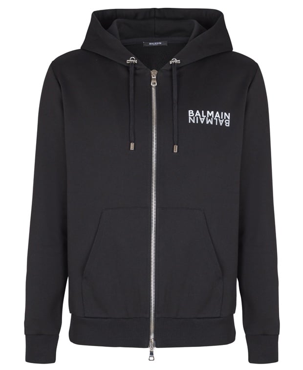 Balmain Hooded sweat jacket