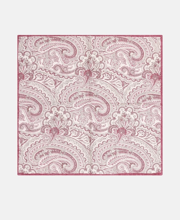 Brunello Cucinelli Silk pocket square Blackberry