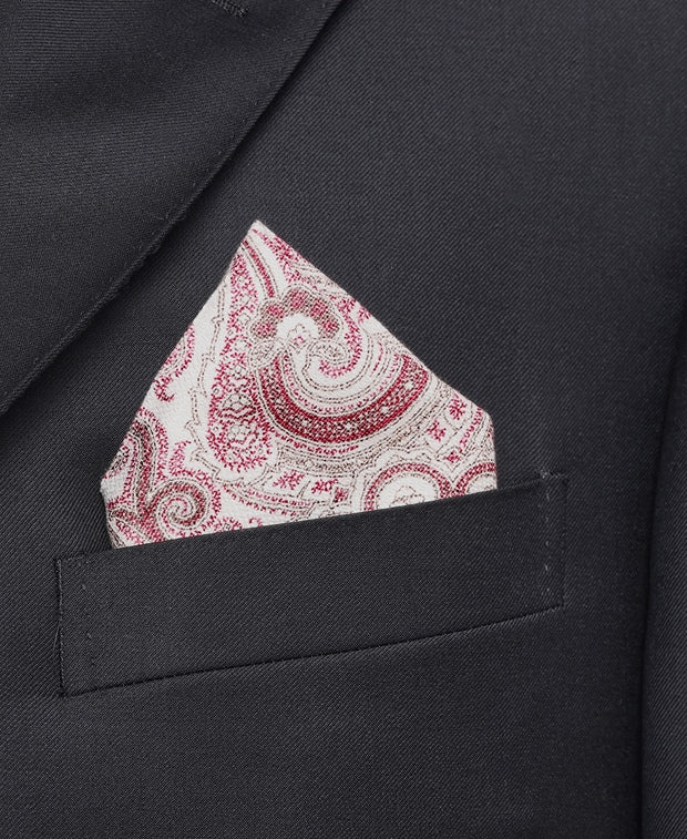 Brunello Cucinelli Silk pocket square Blackberry