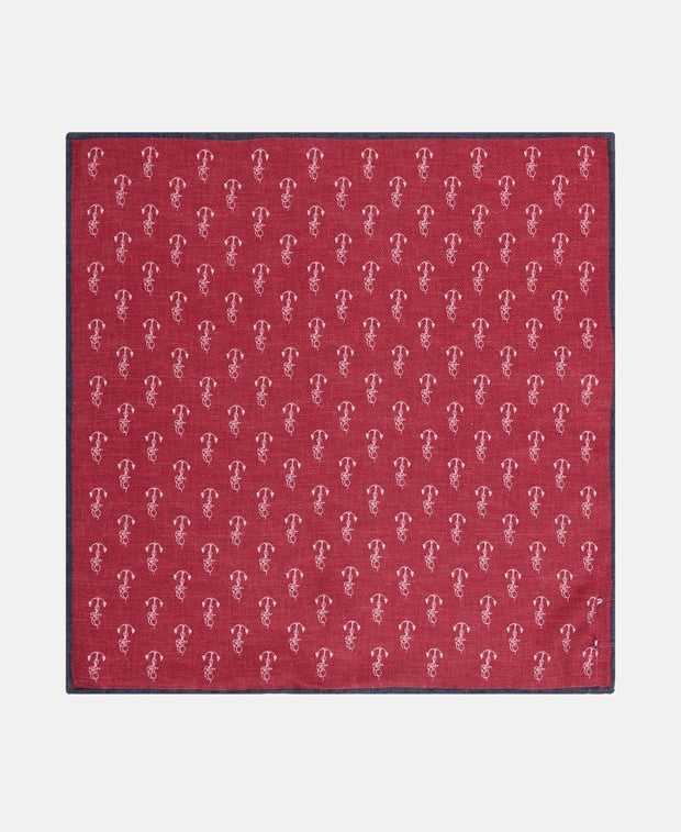 Brunello Cucinelli Silk pocket square Blue
