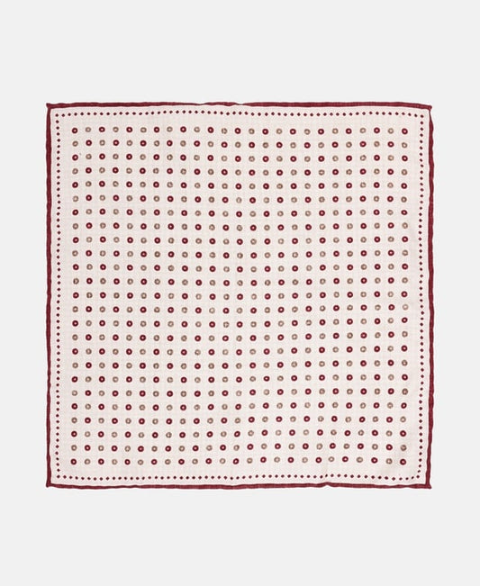Brunello Cucinelli Silk pocket square Ecru