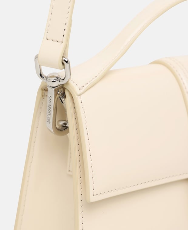 Jacquemus Le Grand Bambino Leather handbag Sand
