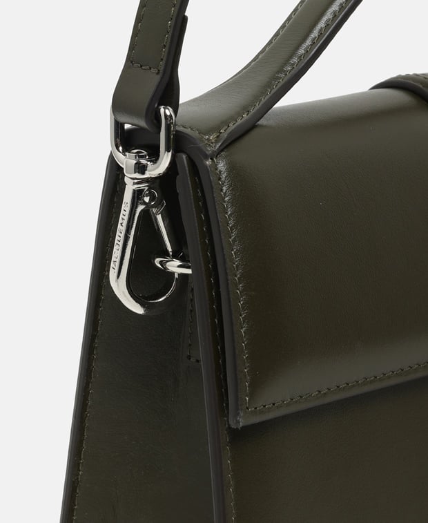 Jacquemus Le Grand Bambino Leather handbag Khaki