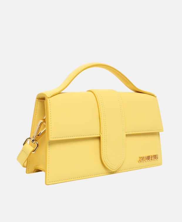 Jacquemus Le Grand Bambino Leather handbag Dark Yellow
