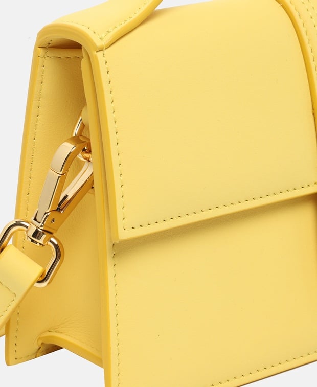Jacquemus Le Grand Bambino Leather handbag Dark Yellow
