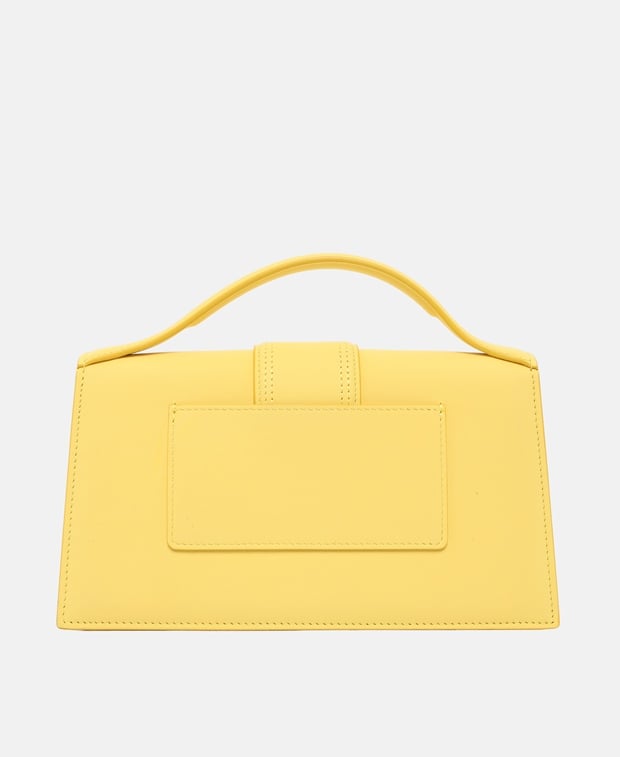 Jacquemus Le Grand Bambino Leather handbag Dark Yellow