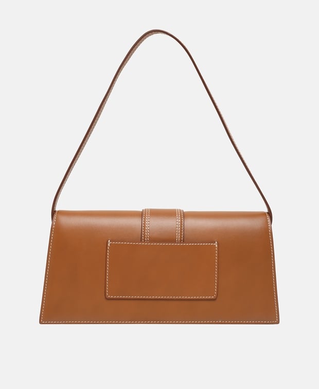 Jacquemus Le Grand Bambino Leather shoulder bag Tan