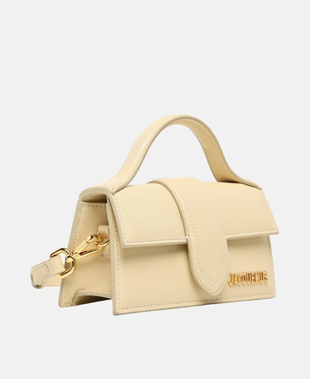 Jacquemus Le Grand Bambino Leather shoulder bag Light Yellow