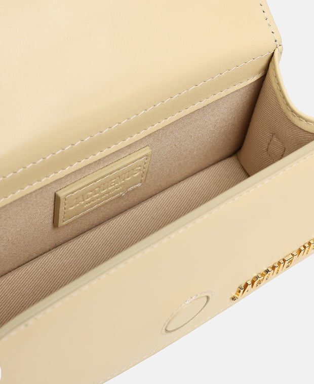 Jacquemus Le Grand Bambino Leather shoulder bag Light Yellow