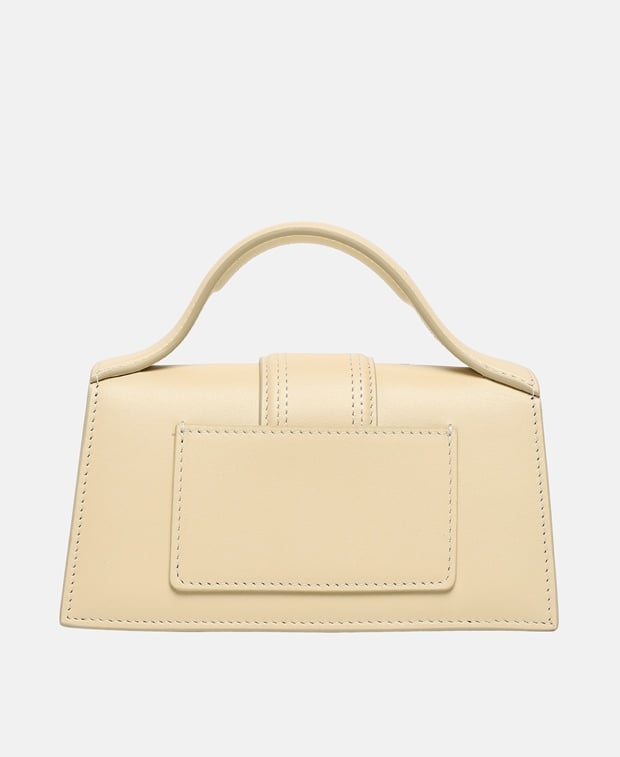 Jacquemus Le Grand Bambino Leather shoulder bag Light Yellow