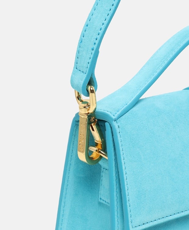 Jacquemus Le Grand Bambino Leather Top Handle bag Turquoise