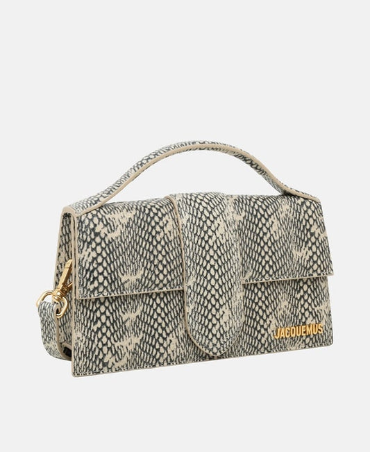 Jacquemus La Grand Bambino Leather cross body bag Beige