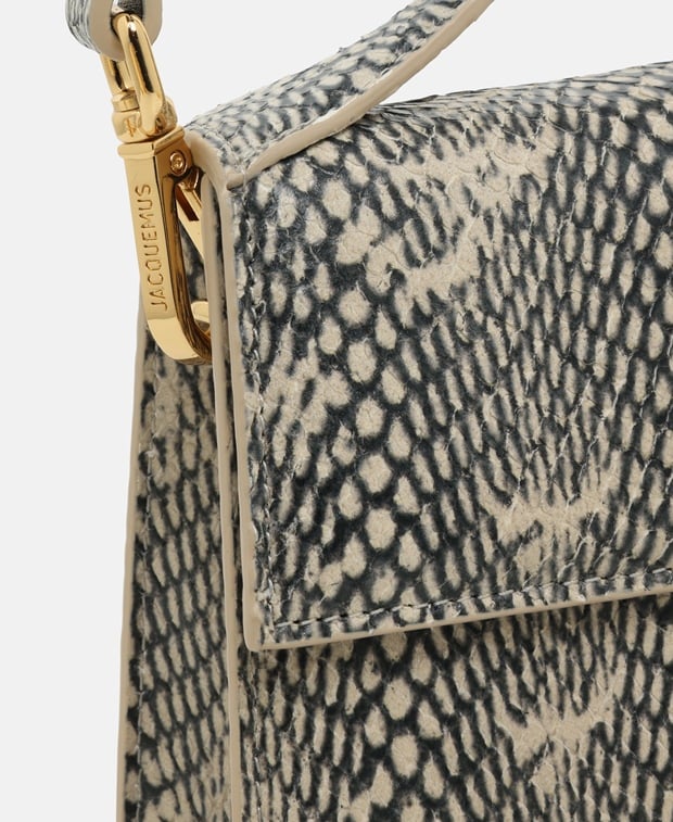 Jacquemus La Grand Bambino Leather cross body bag Beige
