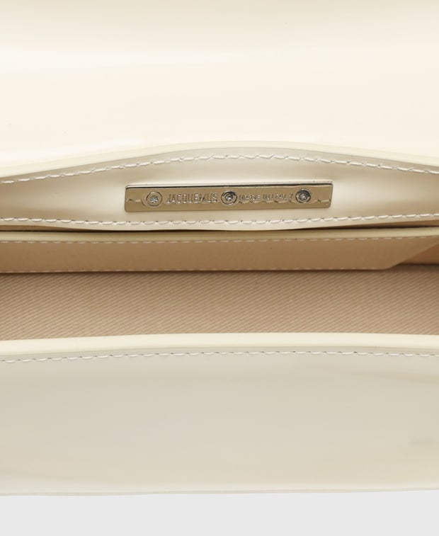 Jacquemus Le Grand Bambino Leather shoulder bag Oatmeal