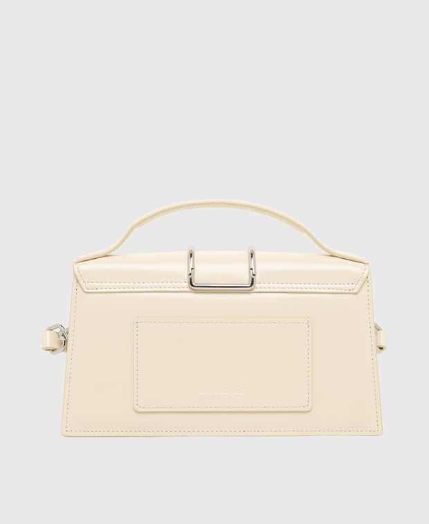 Jacquemus Le Grand Bambino Leather shoulder bag Oatmeal