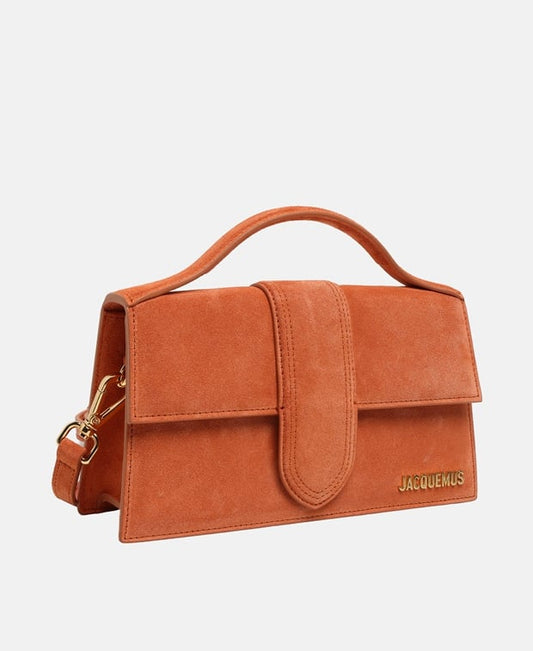 Jacquemus Le Grand Bambino Leather shoulder bag Orange