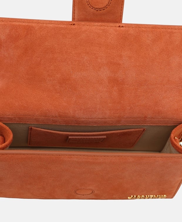Jacquemus Le Grand Bambino Leather shoulder bag Orange
