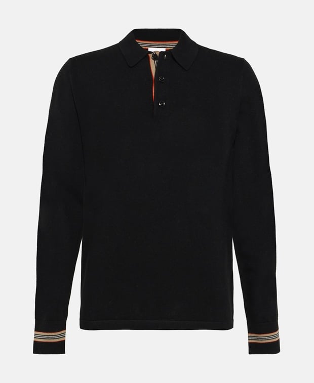Burberry Woolen long sleeve polo