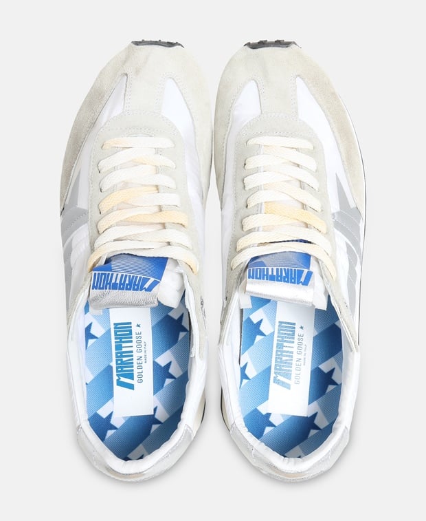 Golden Goose Deluxe Brand Running Marathon M77 Sneakers White