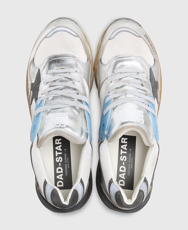 Golden Goose Deluxe Brand Running Dad New Sneakers Greige