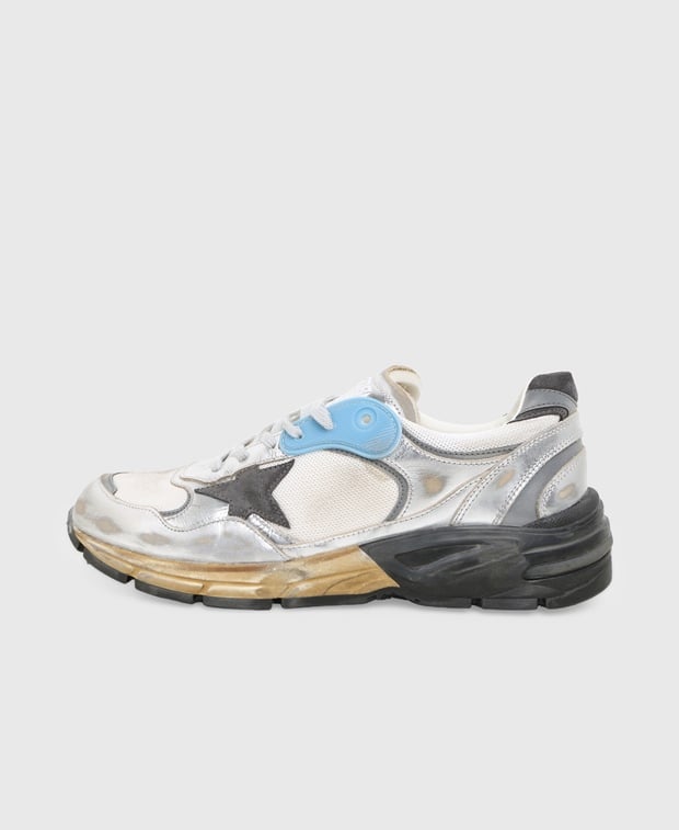 Golden Goose Deluxe Brand Running Dad New Sneakers Greige