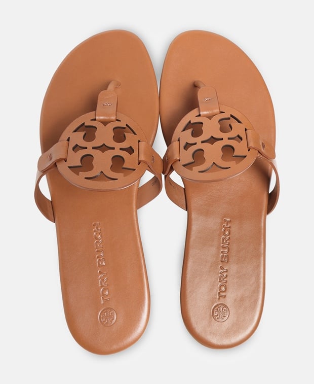 Tory Burch Miller Soft Sandals Caramel