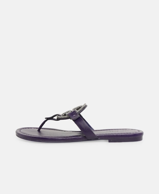 Tory Burch Miller Pave Sandals Purple