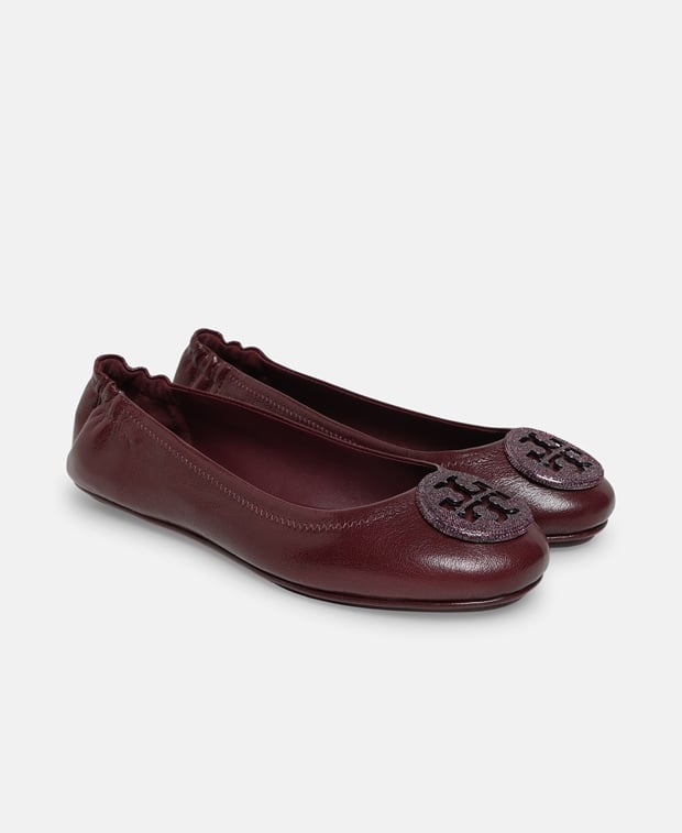 Tory Burch Minnie  Travel Ballet flats Bordeaux