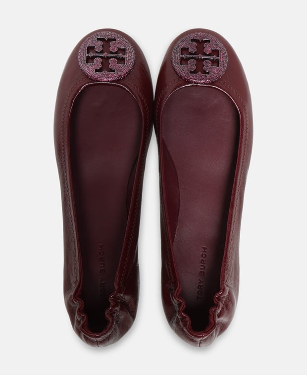 Tory Burch Minnie  Travel Ballet flats Bordeaux