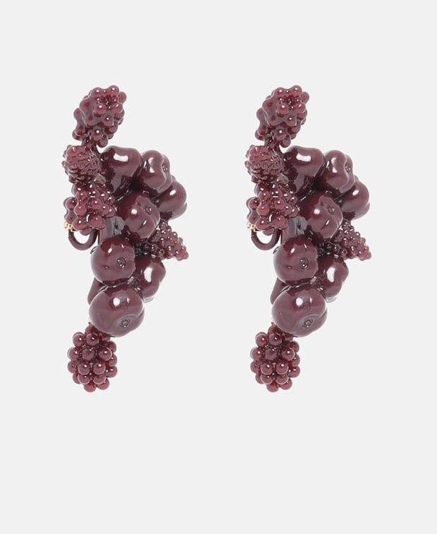 Tory Burch Earrings Burgundy
