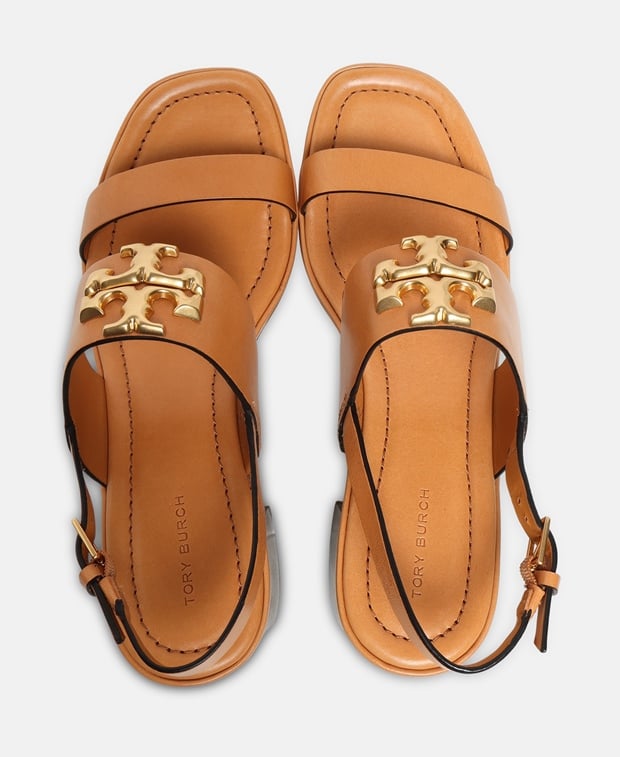 Tory Burch Eleanor Sandals Cognac