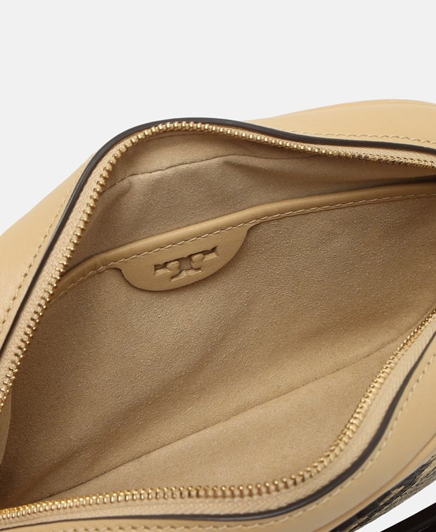 Tory Burch Mcgraw Leather cross body bag Cognac