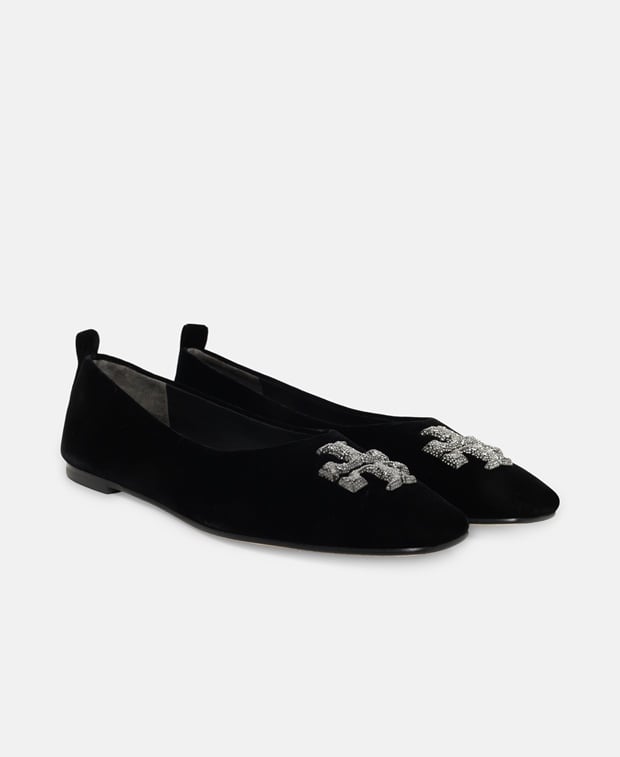 Tory Burch Eleanor Pave Ballet flats Black