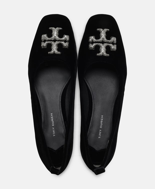 Tory Burch Eleanor Pave Ballet flats Black