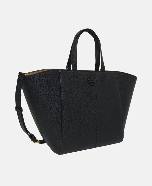Tory Burch Mcgraw Carryall Leather handbag Black