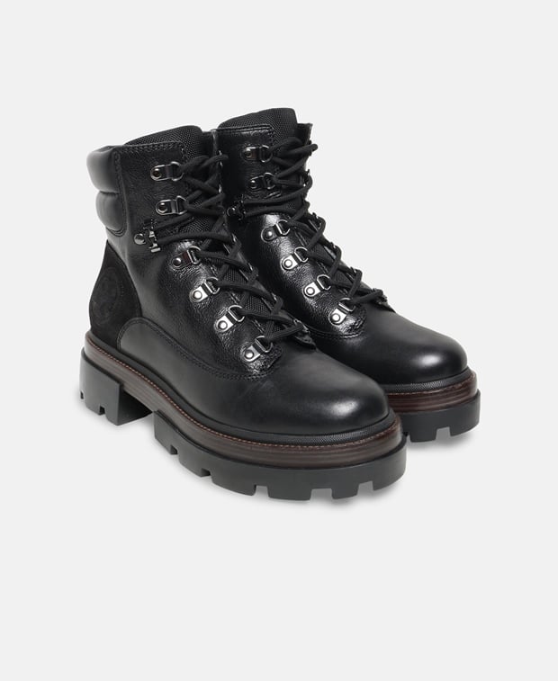 Tory Burch Miller Lug Lace-up ankle boot Black