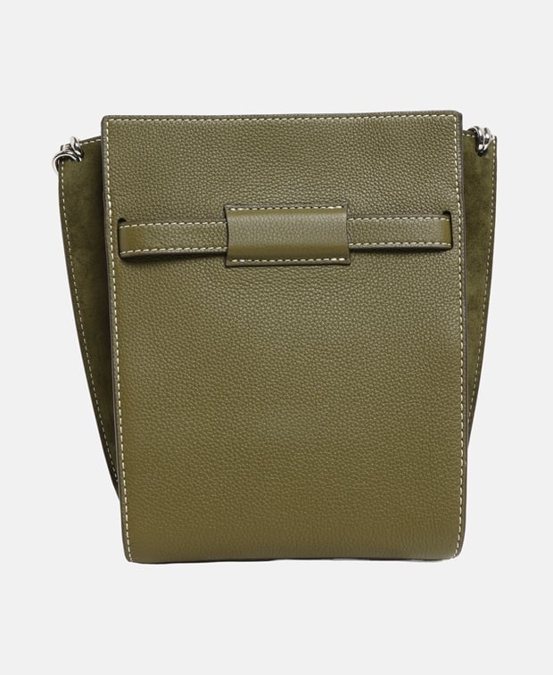 Tory Burch Lee Radziwill Leather cross body bag Moss