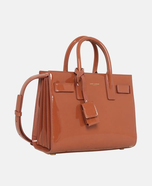 Saint Laurent Nano Leather shoulder bag Terracotta