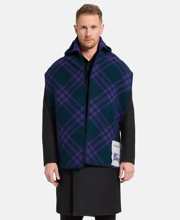 Burberry Hooded scarf Dark Green