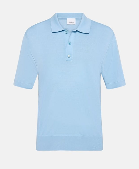 Burberry Knitted polo shirt Navy
