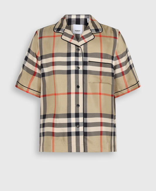 Burberry Short sleeve silk shirt